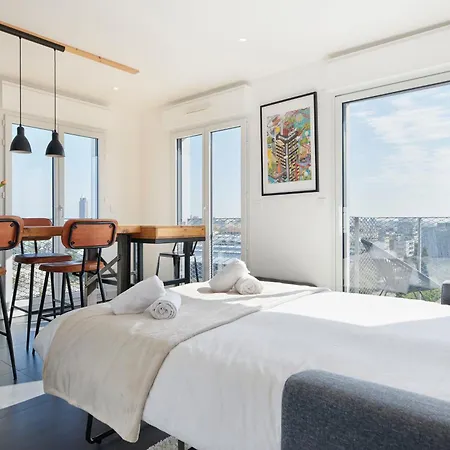 Appartement L'observatoire, Parking Vue Imprenable Sur Nantes