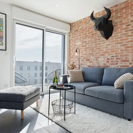 Appartement L'observatoire, Parking Vue Imprenable Sur Nantes